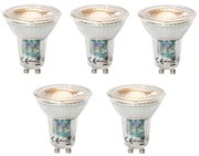 Set di 5 lampadine LED GU10 dimmerabili 3W 200 lm 2200 - 6500K