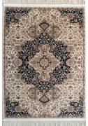 Tappeto Imperial orientale blu e beige, L 190 x L 133 cm