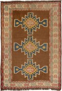 Kars Tappeto 140 x 200 Beige (Tacchino) Annodato A Mano