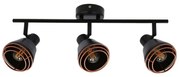 Faretto NERIA 3xE14/40W/230V nero/rame