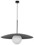 Lampadario a sospensione con filo SLATE 1xE27/15W/230V diametro 65 cm nero