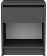 Comodino antracite 45x36x52 cm Sheridan