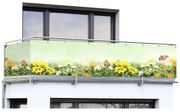 Schermo da balcone in plastica giallo-verde 500x85 cm Butterfly - Maximex