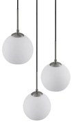 Lindby - Jurian 3 Lampada a Sospensione Opal/Nickel Lindby