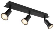 Globo 57998-3 - Faretto DREW 3xGU10/35W/230V nero