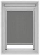 Tenda a rullo oscurante cordless Lucernario Oslo grigio 78x140 cm