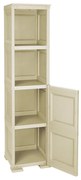 Armadio alto Omnimodus in polipropilene, beige L 40 x H 164 x P 47 cm, 1 anta, adatto per interno/esterno