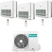 Climatizzatore Condizionatore Hisense Console Serie Turbo R32 Trial Split Inverter 9000 + 9000 + 12000 btu con u.e. 3AMW72U4RJC novitá Classe a++/a+