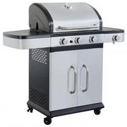 Barbecue Davis Multifunzione in Acciaio Inox: 3, 4, 5 Bruciatori, 3 fuochi + 1