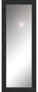 Specchio rettangolare in legno nero 125 x 40 cm