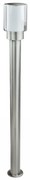Paletto da Giardino 100cm acciaio INOX, IK06 IP54 - base E27 Base E27