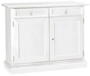 Credenza in legno bianco 2 porte 105&#215;42 cm