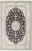 Nain Tappeto 180x300 Blu (Iran) Annodato A Mano