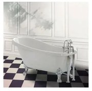 Vasca da bagno freestanding classica 170x75 con Piedini cromo a zampa daquila regolabili Mary