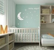 Decorazione murale adesiva per bambini Buona notte