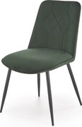 Sedia K539 velluto verde scuro H84 cm