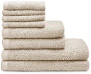 Set di asciugamani per viso e corpo con asciugatura rapida beige in cotone 8 pz Quick Dry – Catherine Lansfield