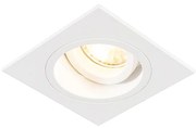 Faretto da incasso intelligente bianco quadrato con WiFi GU10 - Chuck