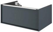 Mobile da bagno sotto lavabo Neo marrone laccato opaco L 75 x H 32 x P 48 cm 1 cassetto, lavabo non incluso