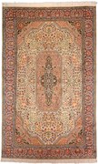 Cashmere Silk Tappeto 250 x 150 Beige (Indian) Annodato A Mano