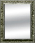 Specchio rettangolare in legno argento 97 x 137 cm