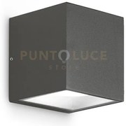 Ges170- applique 2 luci attacco gx53 alluminio e vetro colore antra...
