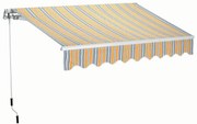 Tenda da sole a bracci estensibili mod. T137, L 3 x 2 m giallo