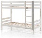 Letto a castello bianco per bambini 90x200 cm Pino - Vipack