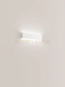Applique in alluminio verniciato bianco way biemissione led 12w 300...