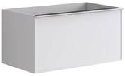 Mobile da bagno sotto lavabo Pixel frame bianco laccato opaco L 80 x H 40 x P 45.5 cm 1 cassetto, lavabo non incluso