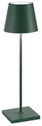 Zafferano Poldina Pro lampada cordless ricaricabile LED verde scuro