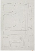 Tappeto in lana grigio chiaro 133x190 cm Morphic - Agnella