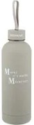 Bottiglia termica 500 ml grigia lettering