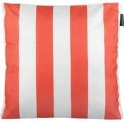 Cuscino divano righe corallo 50x50 cm idrorepellente
