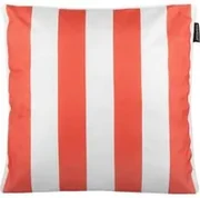 Cuscino divano righe corallo 50x50 cm idrorepellente