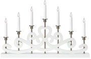 Markslöjd 705965 - Candelabro natalizio NIGHTFALL 7xE10/3W/230V bianco