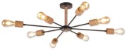 Top Light Star 8 - Lampadario a sospensione con supporto rigido STAR 8xE27/40W/230V pino