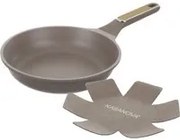 Padella antiaderente 24 cm Taupe con salvapadella
