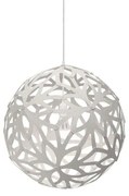 David Trubridge - Floral Lampada a Sospensione Ø60 Bianco 2 Lati David Trubridge