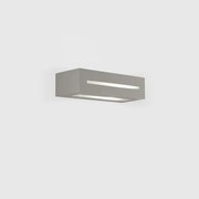 Applique Moderna Esterno Aster A Alluminio Grigio Perla 1 Luce E27