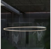 Ideal Lux - Lampadario LED a sospensione con filo ORACLE SLIM LED/89W/230V 4000K diametro 150 cm nero
