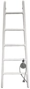 Termoarredo elettrico a fluido SCALETTA 250 W bianco lucido L 48 x H 139 x P 5 cm