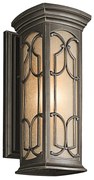 Applique classico chic da esterno KL-FRANCEASI-M bronzo IP44 1X E27 ELSTEAD