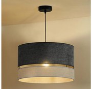 Duolla - Lampadario a sospensione con filo DOUBLE 1xE27/15W/230V diametro 40 cm grigio