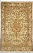 Cashmere Silk Tappeto orientale 130x190 Beige (Indian) Annodato A Mano
