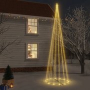 Albero di Natale a Cono con LED Bianco Caldo e Freddo, Albero di Natale a Cono Bianco Caldo 1134 LED 230x800 cm