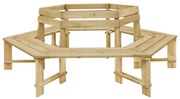 Panchina da giardino 240 cm in legno di pino impregnato