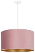 Duolla - Lampadario a sospensione con filo ROLLER 1xE27/15W/230V diametro 40 cm rosa/oro