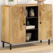 Credenza 90x33x75 cm in legno massello di mango