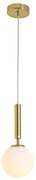 LAMPADA A SOSPENSIONE A SFERA IN VETRO G108-1W GOLD E27